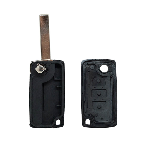 Folding Remote Control Shell 3 Buttons Citroen Peugeot Fiat Psa - Hu83 Profile