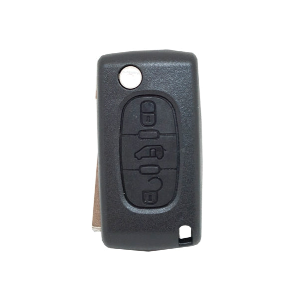 Carcasa De Mando Plegable 3 Botones Citroen / Peugeot / Fiat Psa - Perfil Va2