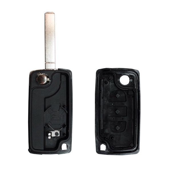 Carcasa De Mando Plegable 3 Botones Citroen / Peugeot / Fiat Psa - Perfil Va2