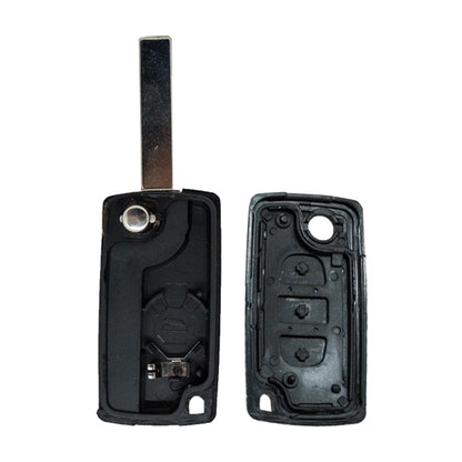 Carcasa De Mando Plegable 3 Botones Citroen Peugeot Fiat Psa - Perfil Hu83