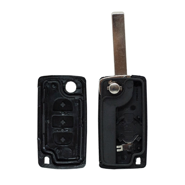 Carcasa De Mando Plegable Citroen 3 Botones - Perfil Hu83
