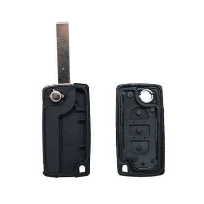 Carcasa De Mando Plegable 3 Botones Peugeot Citroen Psa - Perfil Hu83 Luz