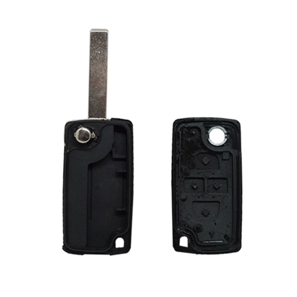 Carcasa De Mando Plegable 4 Botones Citroen Peugeot Fiat - Perfil Hu83