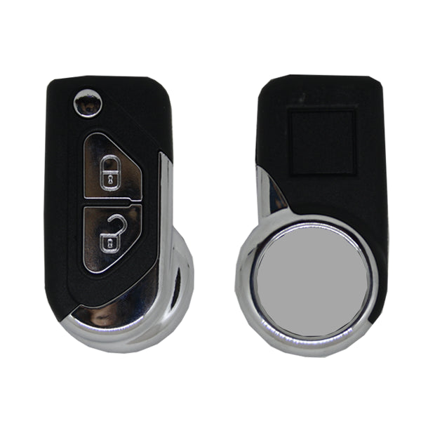 Carcasa De Mando Plegable 2 Botones Peugeot Citroen