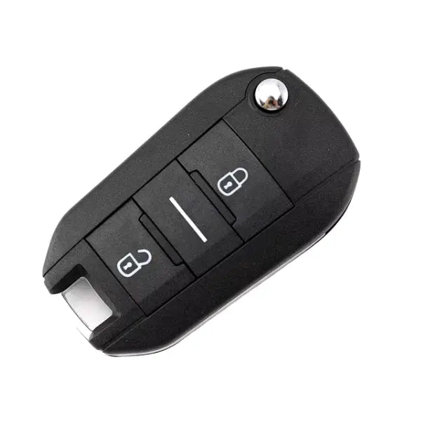 Peugeot 3 Button Folding Remote Control Housing Neutral Button - Hu83 Profile