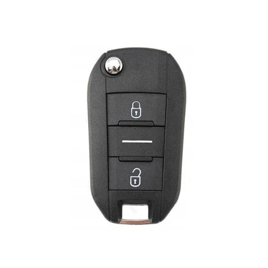 Carcasa De Mando Plegable 3 Botones Peugeot Boton Neutro - Perfil Hu83
