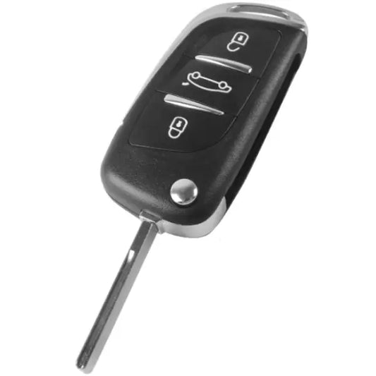 Coque de télécommande pliable convertible PSA à 3 boutons - Profil Hu83