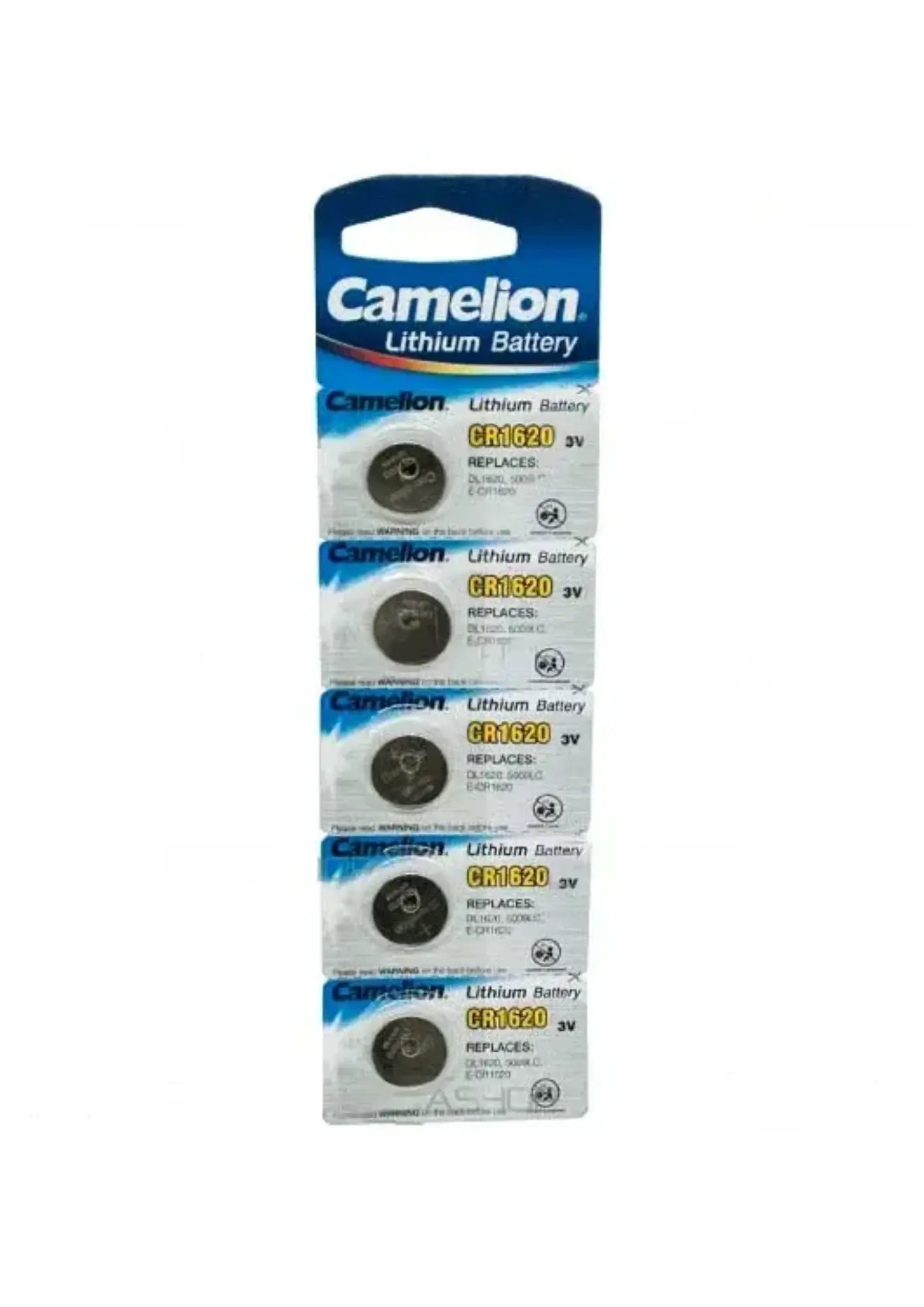 Pack 5 Cr1620 Lithium Button Batteries