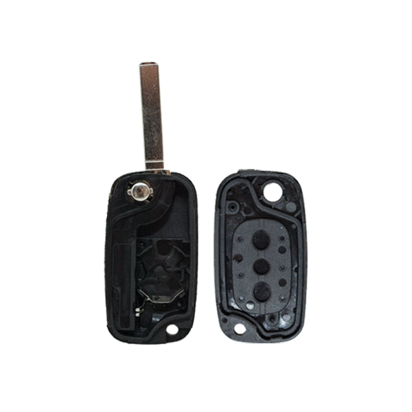 Folding Remote Control Shell Renault 2 Button - Va2 Profile