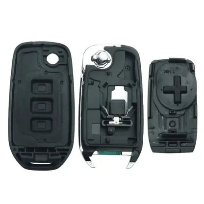 Folding Remote Control Shell Renault 3 Button - Va2 Profile