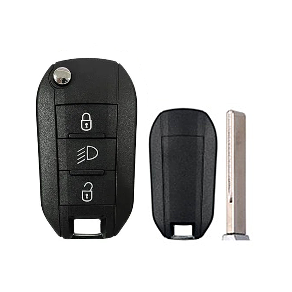 Controle Remoto Dobrável Peugeot Citroen Opel - Ref. Original: 1617020680