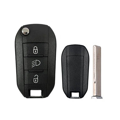 Controle Remoto Dobrável Peugeot Citroen Opel - Ref. Original: 1617020680