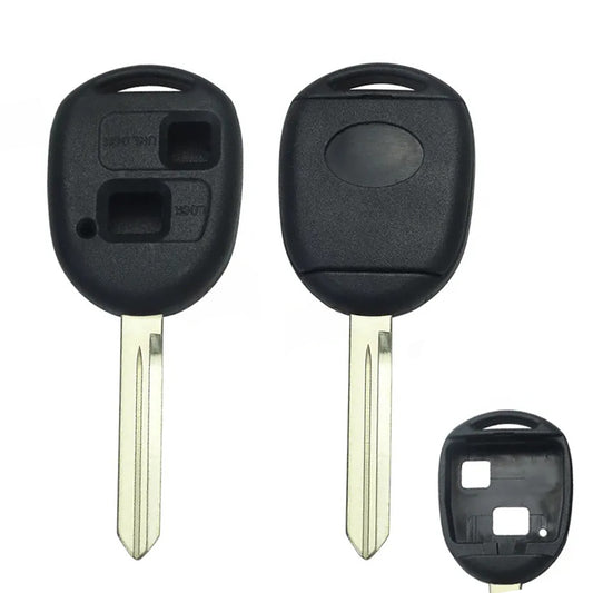 Coque de télécommande fixe Toyota à 2 boutons de haute qualité - Profil Toy47