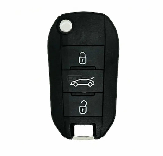 Télécommande pliable Peugeot Citroën Opel 2017-2023 - Réf. d'origine : 1671768880 - Puce : ID4A