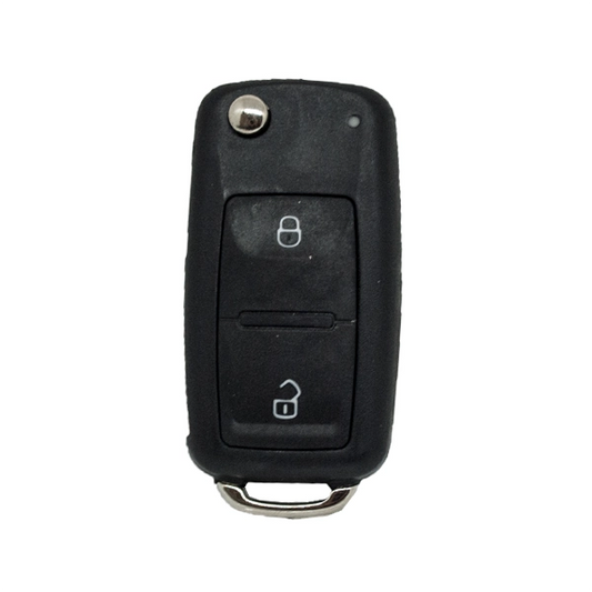 Carcasa De Mando Plegable 2 Botones Volkswagen - Perfil Hu66
