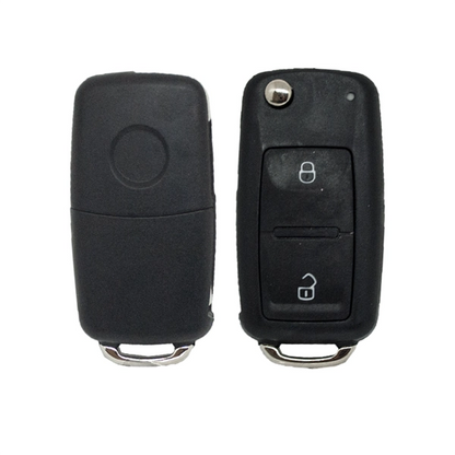 Carcasa De Mando Plegable 2 Botones Volkswagen - Perfil Hu66