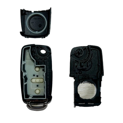 Folding Remote Control Shell Volkswagen 3 Button - Hu66 Profile