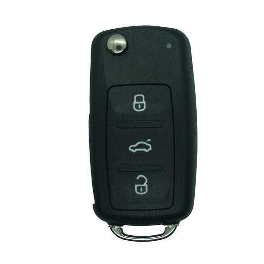 Folding Remote Control Shell Volkswagen 3 Button - Hu66 Profile
