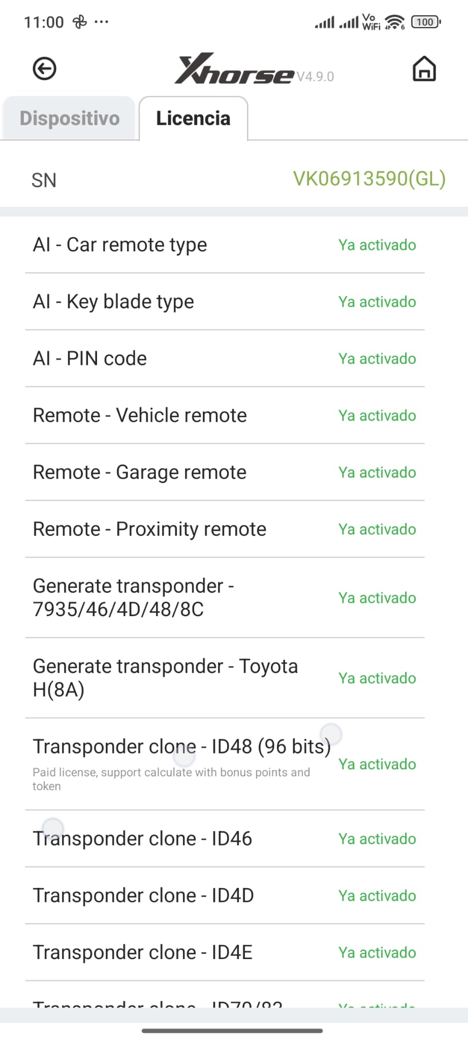 Confezione 3 Gettoni giornalieri ID48 - Licenza annuale