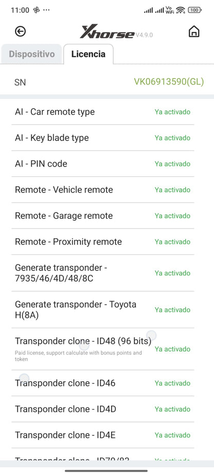 Confezione 3 Gettoni giornalieri ID48 - Licenza annuale