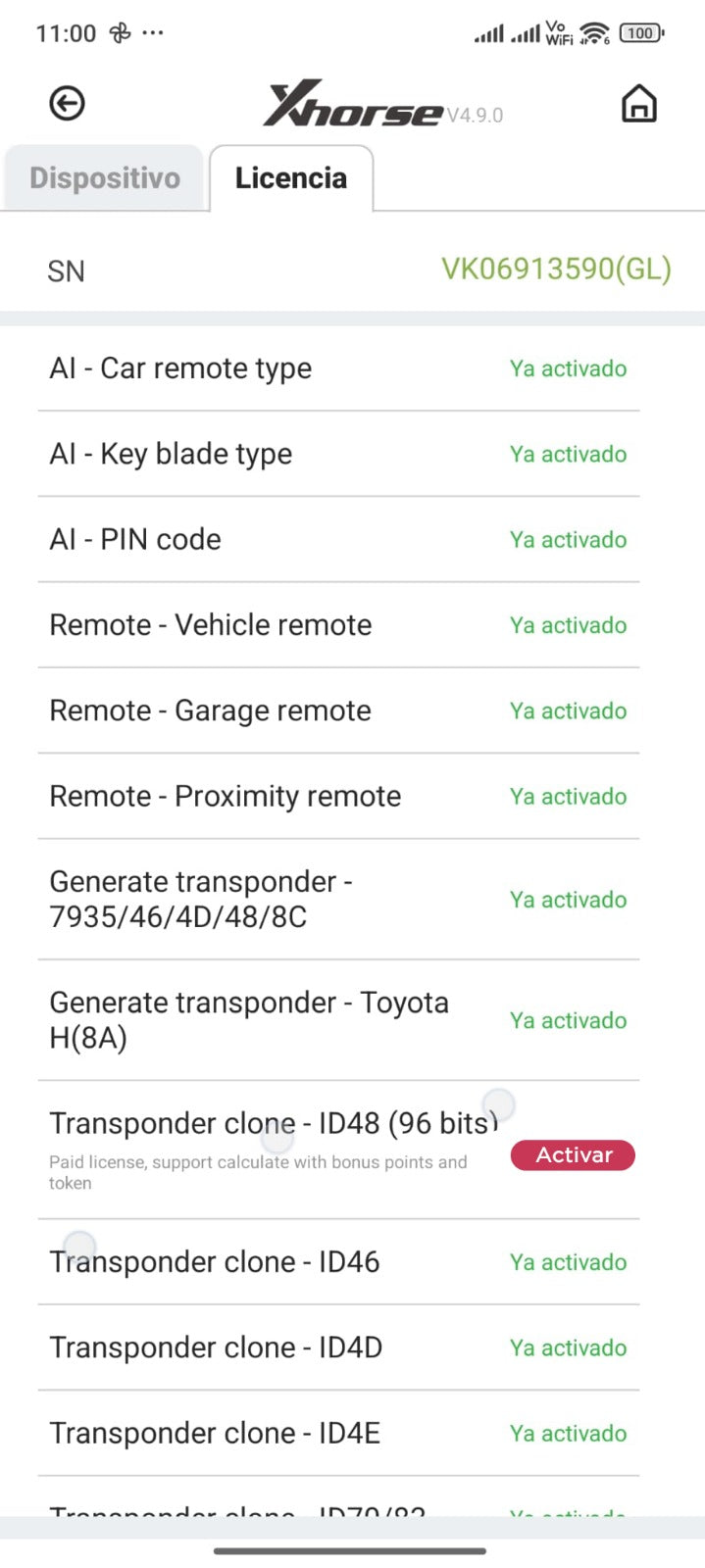 Confezione 3 Gettoni giornalieri ID48 - Licenza annuale