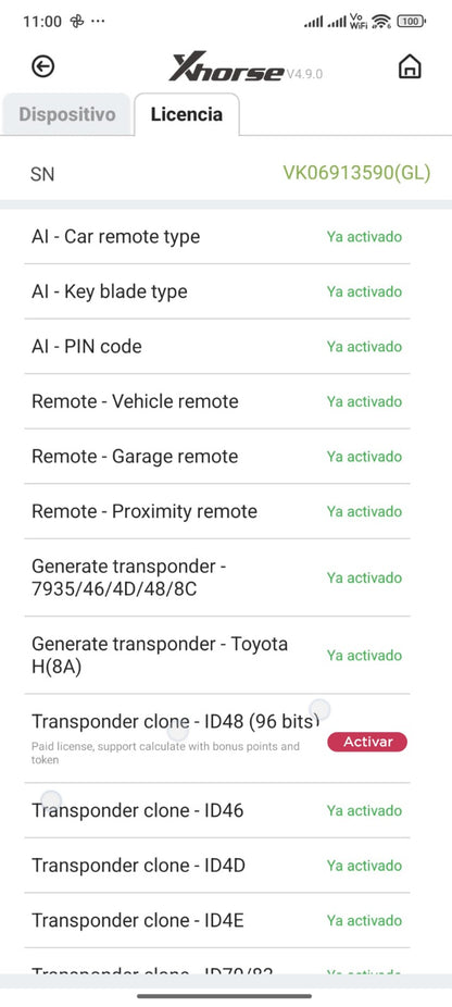 Confezione 3 Gettoni giornalieri ID48 - Licenza annuale