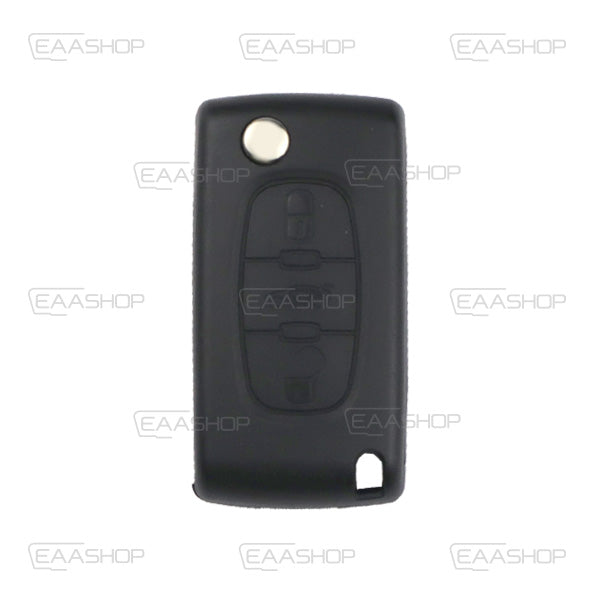 Coque Télécommande Pliable 3 Boutons Psa (Lame Hu83)