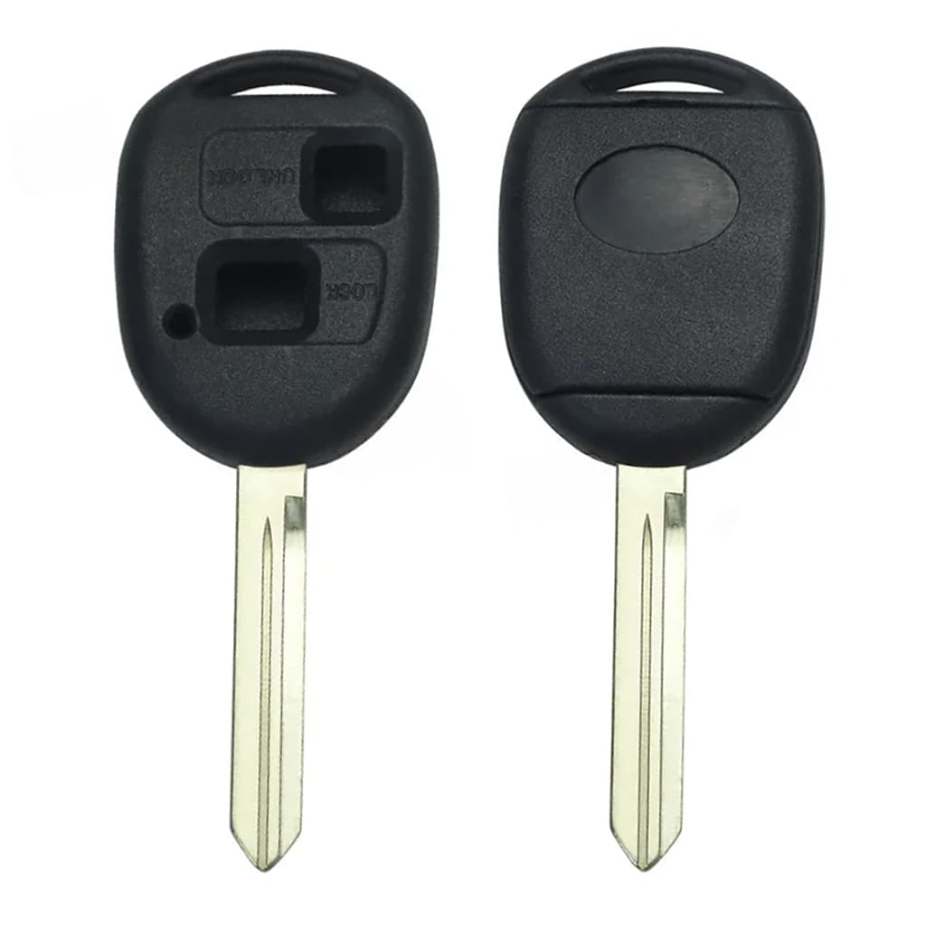 Coque de télécommande fixe Toyota à 2 boutons de haute qualité - Profil Toy47