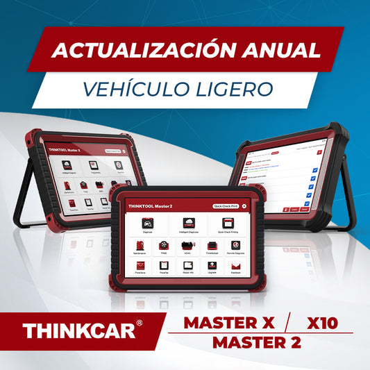 Actualizaci√≥n Anual Veh√≠culo Ligero Thinktool Master X / X10 / Master