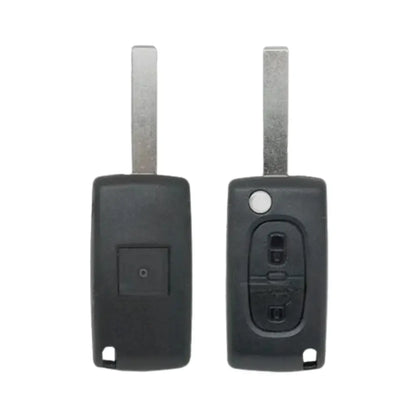 Folding Remote Control Shell 2 Buttons Citroen Peugeot Fiat Psa - Va2 Profile