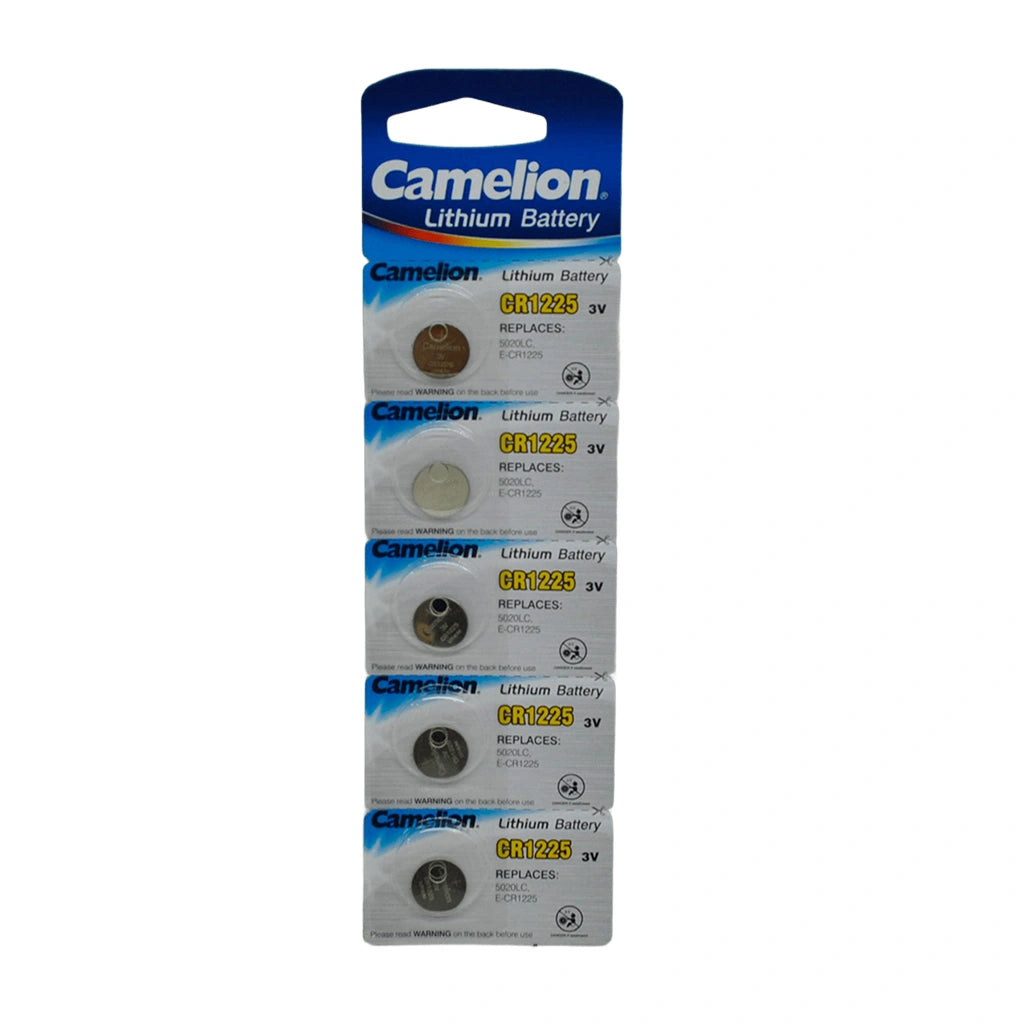Pack 5 Piles De Bouton De Lithium Cr1225