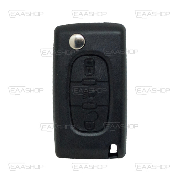 Carcasa De Mando Plegable Citroen 3 Botones - Perfil Hu83