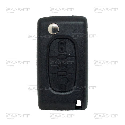 Carcasa De Mando Plegable Citroen 3 Botones - Perfil Hu83