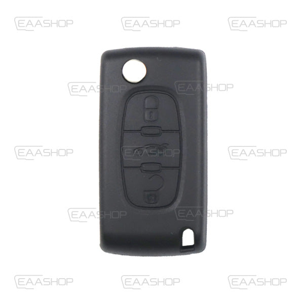 Coque Télécommande Pliable 3 Boutons Psa (Lame Hu83)