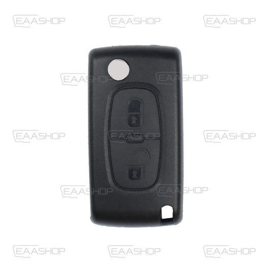 Coque Télécommande Pliable 2 Boutons Psa (Lame Hu83)