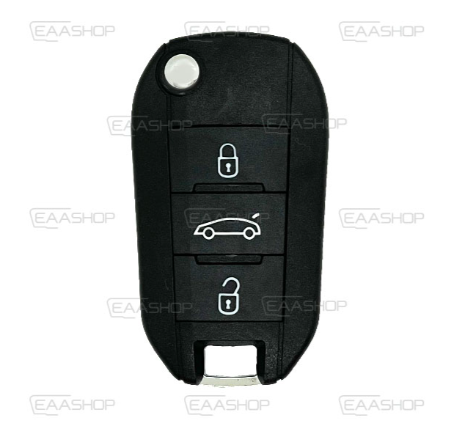 Télécommande pliable Peugeot Citroën Opel 2017-2023 - Réf. d'origine : 1671768880 - Puce : ID4A