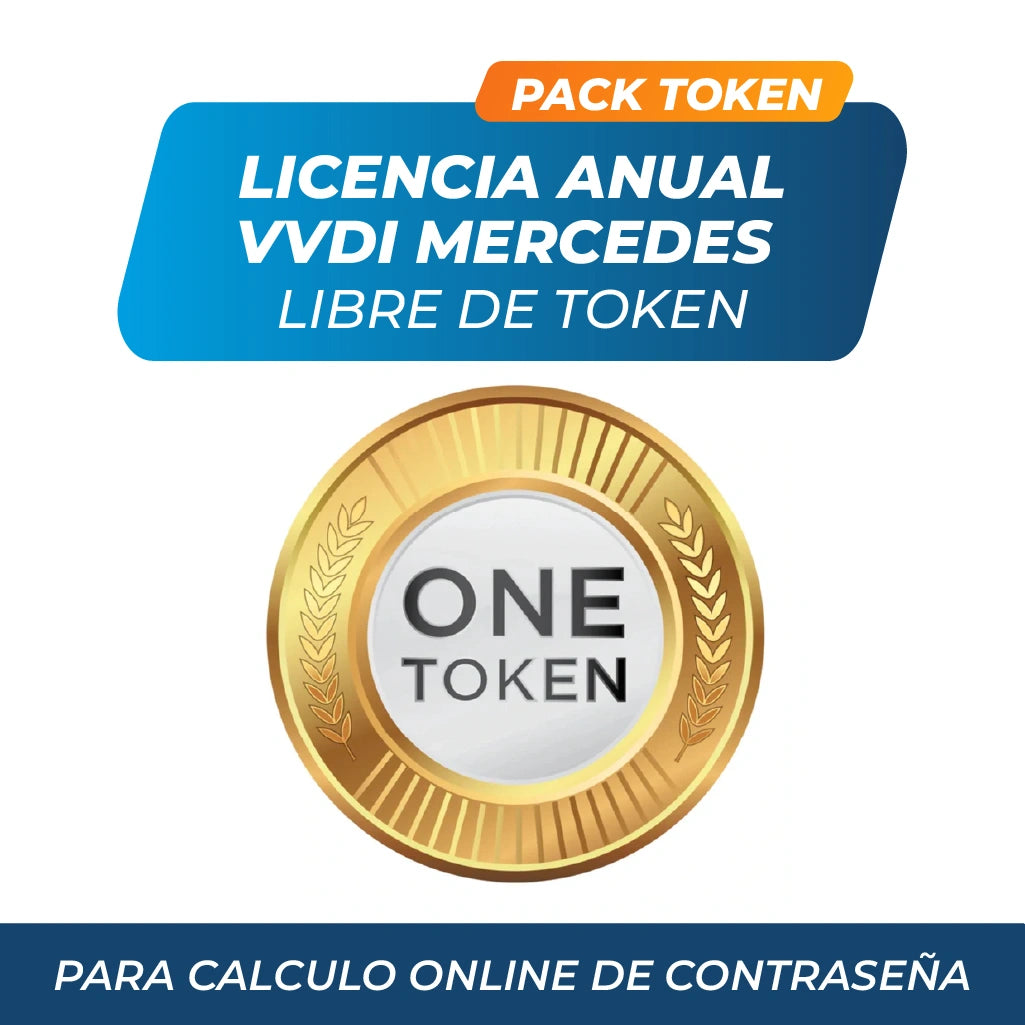 Pack Token - Licencia Anual VVDI Mercedes Libre de Token para Cálculo Online de Contraseña