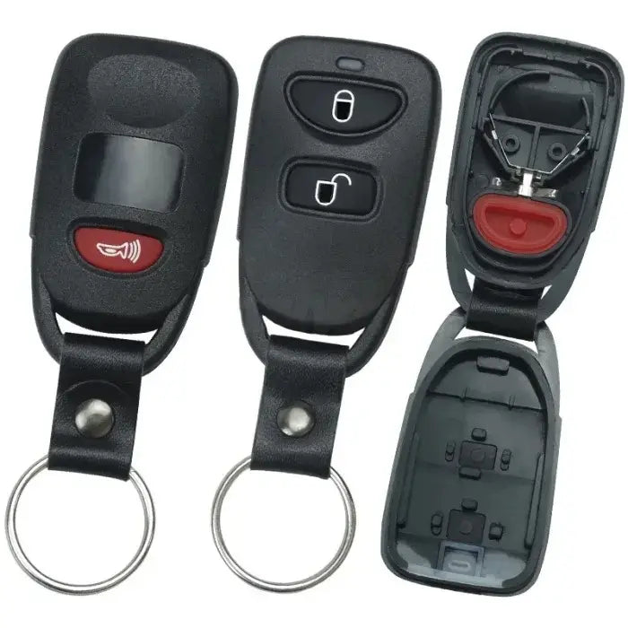 Coque De Télécommande  clé Hyundai Kia 2+1 boutons - Support de batterie intégré