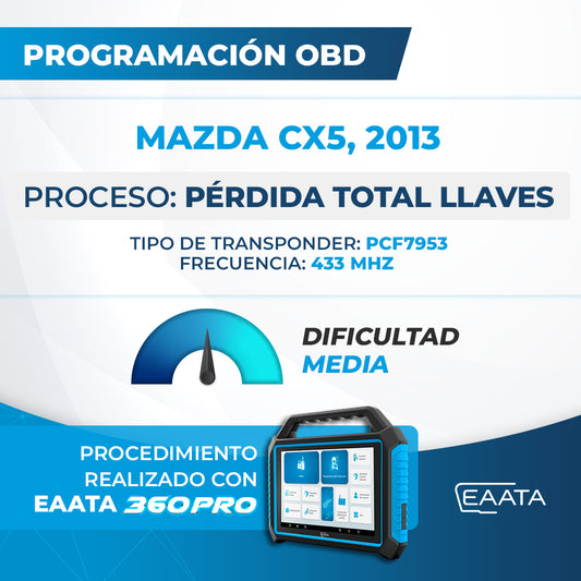 Programmation OBD - MAZDA Cx5, 2013 - Perte totale des clés